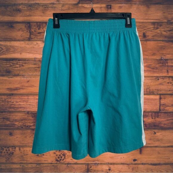 5 for $25🔥Woman Within Elastic Waist Blue Side Striped Athletic Shorts Medium - Picture 2 of 7